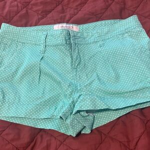 American Rag Green Polka Dot High Waist Shorts